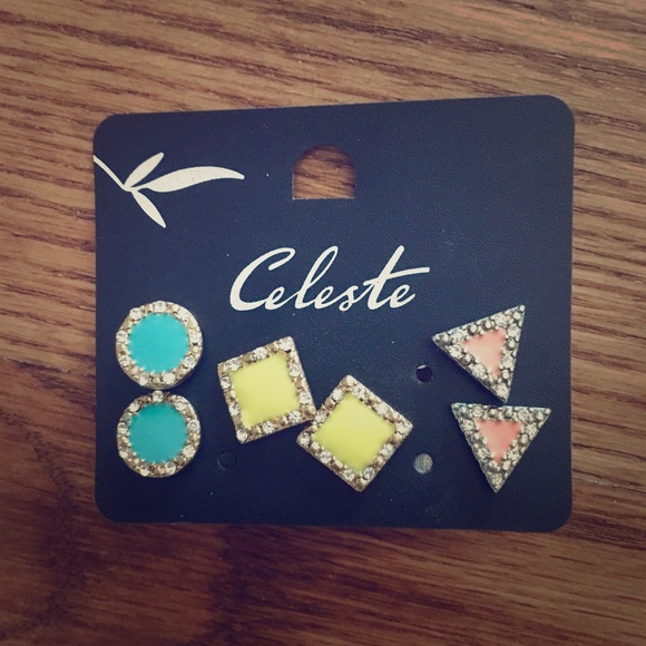 Celeste Jewelry - NWT Geometric Stud Earring Set